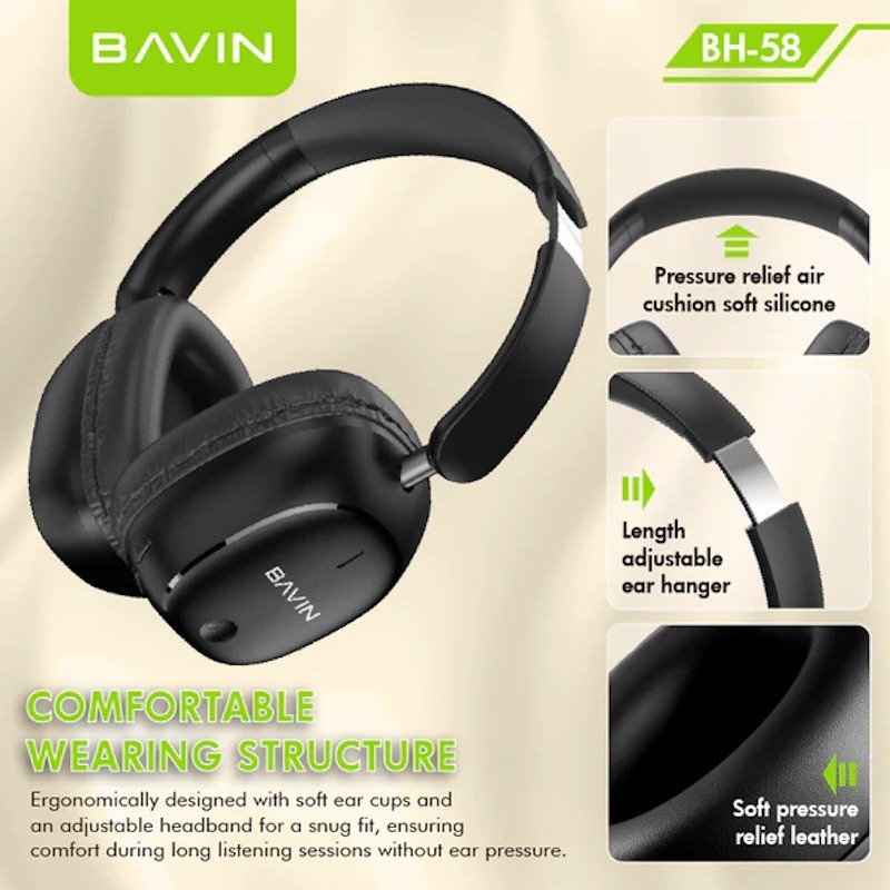  هدفون بلوتوث باوین Bavin BH58 