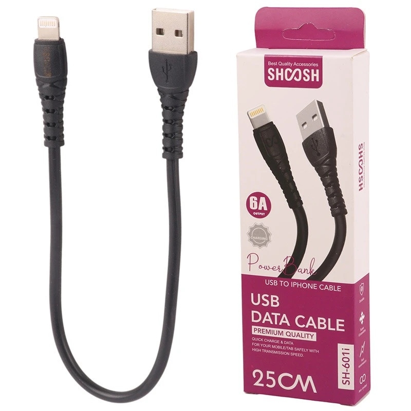  کابل پاوربانکی لاینتینگ شوش SHOOSH SH001i 6A 25CM 