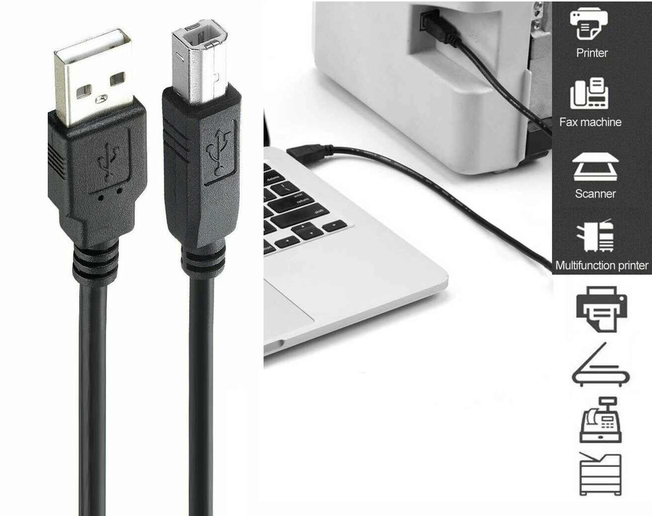  کابل پرینتر 1.5 متری ENZO 