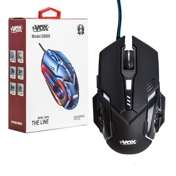 موس گیمینگ سیم دار LED RGB ایکس وکس (XVOX) مدل G8000