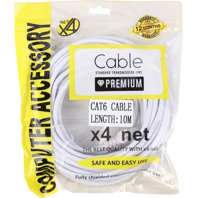  کابل شبکه CAT6 طول 10 متر X4NET 