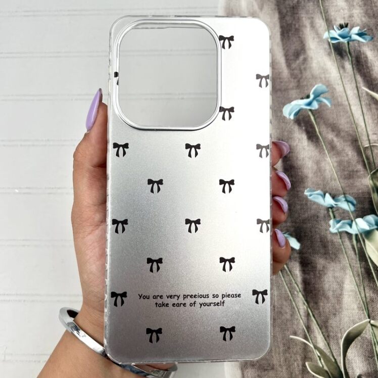 قاب گوشی Redmi Note 14 4G شیائومی Midnight Case ایربگ دار Silver ضد ضربه طرح فانتزی Floral Dream