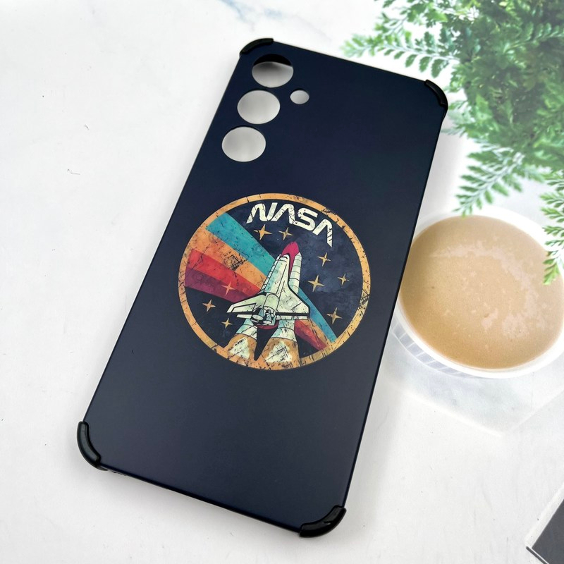  قاب گوشی Galaxy A55 سامسونگ Bumper Case ضد ضربه طرح Nasa Design محافظ لنز دار 