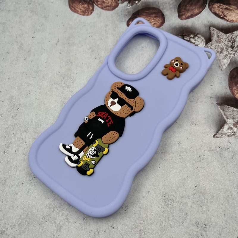  قاب گوشی Galaxy A26 سامسونگ Teddy Case سیلیکونی گوشدار عروسکی برجسته 