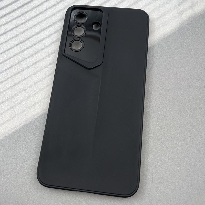  قاب گوشی Galaxy A17 سامسونگ New Sport Design برجسته محافظ لنزدار مشکی 