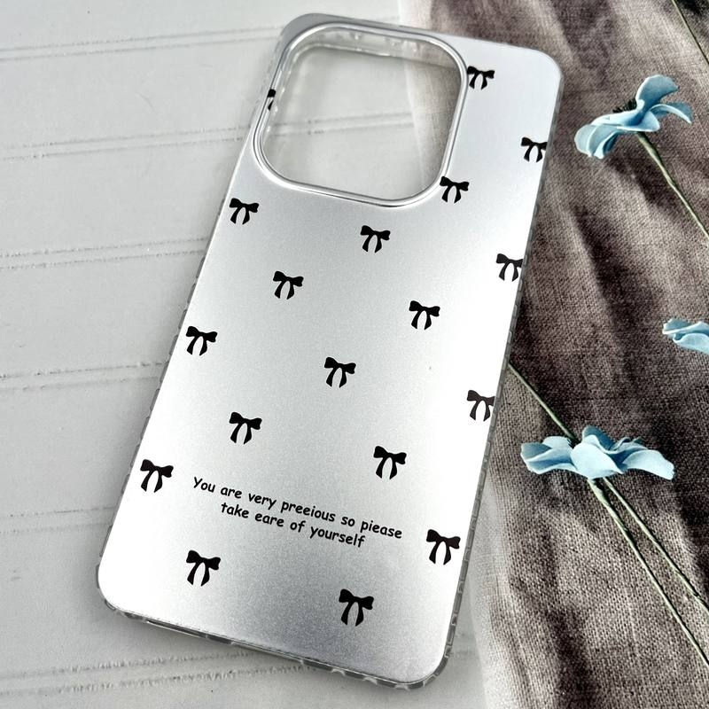  قاب گوشی Redmi Note 14 4G شیائومی Midnight Case ایربگ دار Silver ضد ضربه طرح فانتزی Floral Dream 