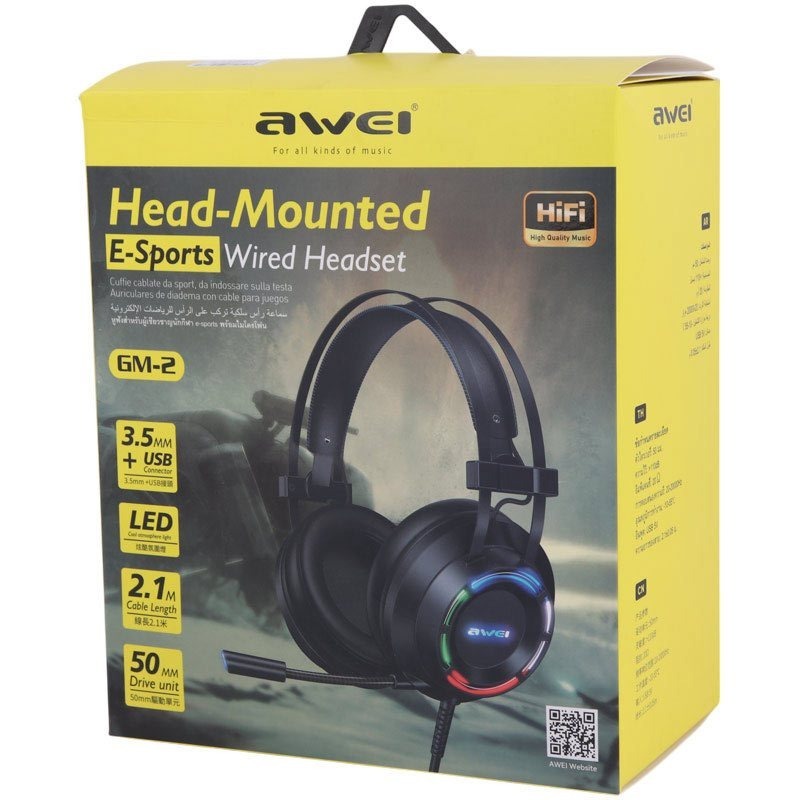  هدفون سیمی گیمینگ اوی Awei GM-2 