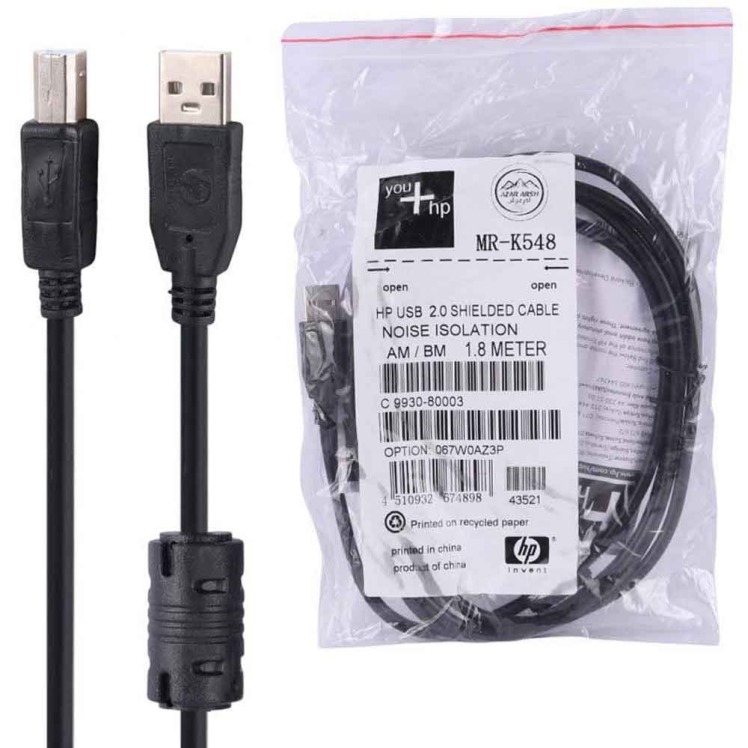 کابل پرینتر HP مدل MR-K548 طول 1.8 متر