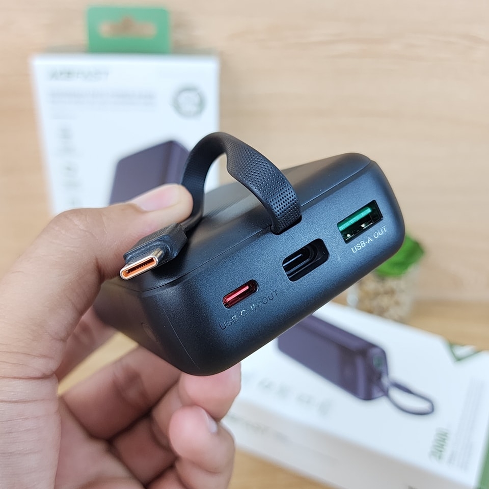  پاوربانک 20000 ایس فست ACEFAST M14 توان 22.5 وات همراه با کابل متصل 