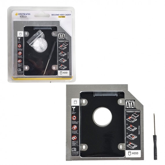 ANOSHAN Second HDD Caddy 12.7mm model A-120