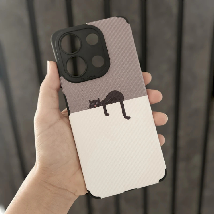 کاور مدل کبریتی طرح Cat مناسب برای گوشی موبایل شیائومی Redmi Note 13 4G