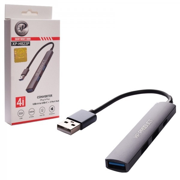 هاب 4 پورت USB ایکس پی پروداکت مدل XP-H823P