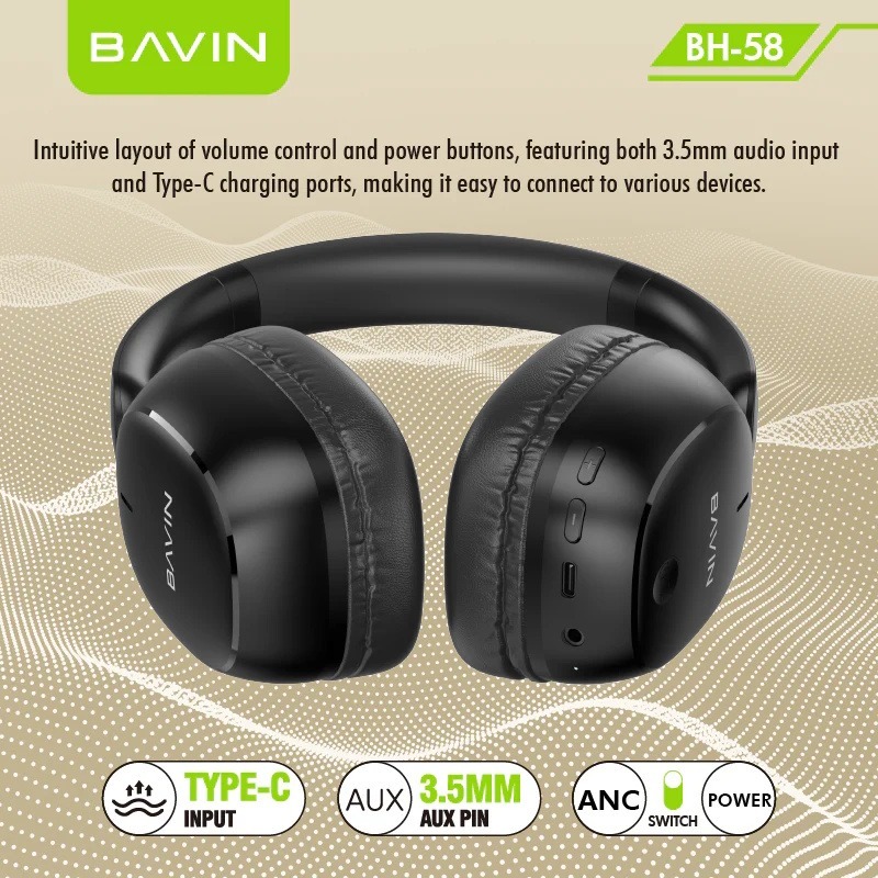  هدفون بلوتوث باوین Bavin BH58 