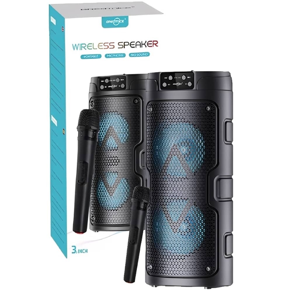  اسپیکر شارژی گریت نایس GTS-1926 همراه با میکروفن وایرلس 