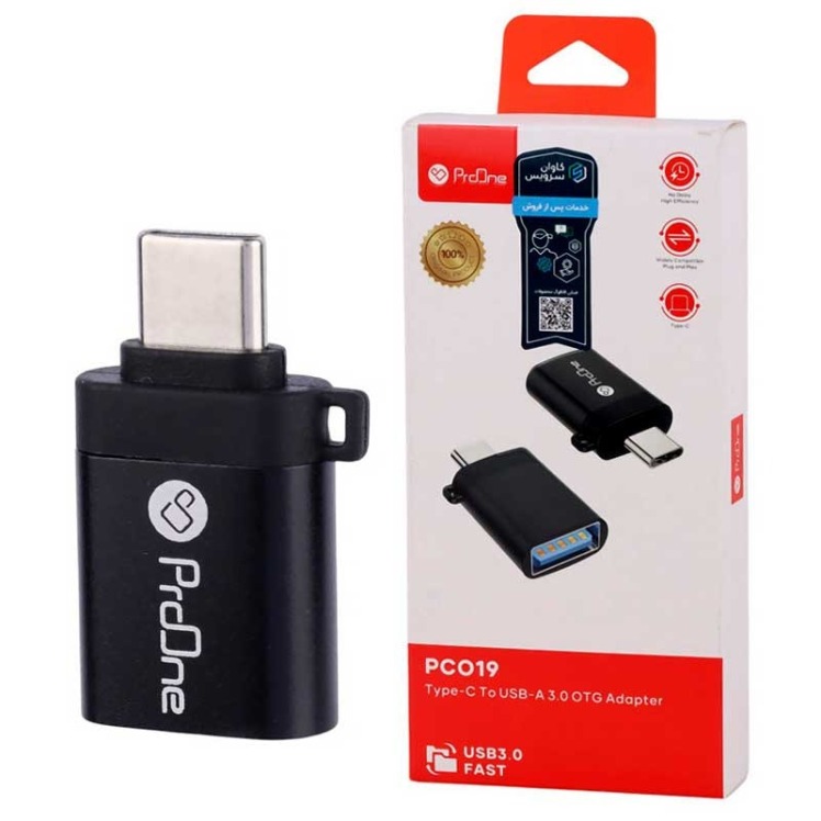 مبدل OTG USB 3.0 به Type-C پرووان ProOne PCO19