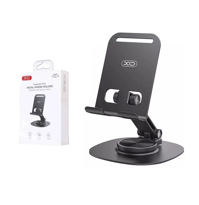  هولدر گوشی موبایل رومیزی فلزی تاشو با چرخش 360 درجه ایکس او C151 
