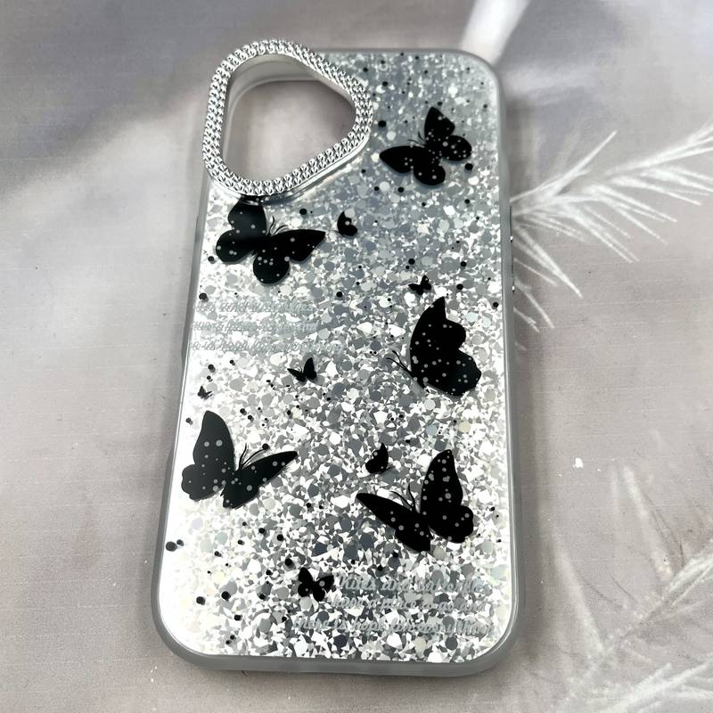  قاب گوشی iPhone 17 آیفون Shine Guard لنز نگین دار 