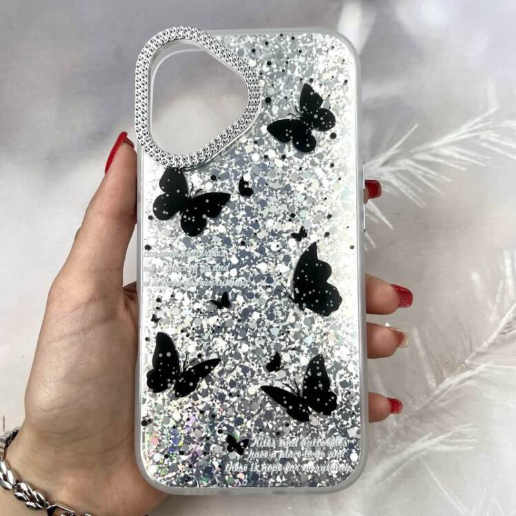قاب گوشی iPhone 17 آیفون Shine Guard لنز نگین دار