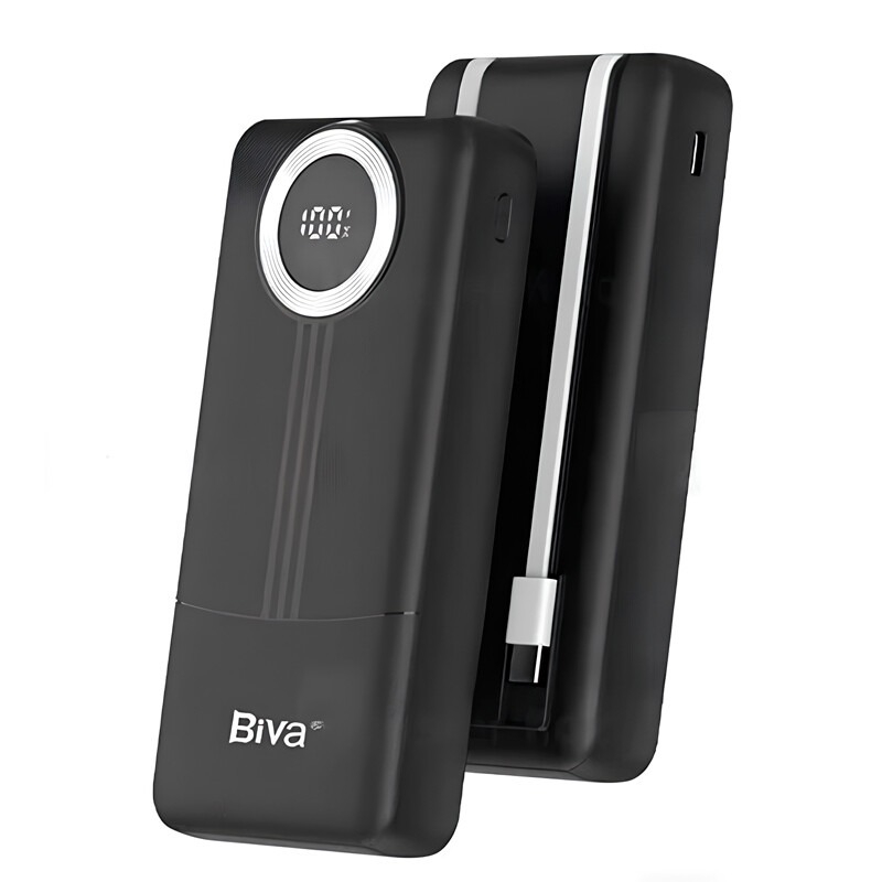  پاوربانک 20000 بیوا Biva BP-040 توان 22.5 وات با کابل متصل 