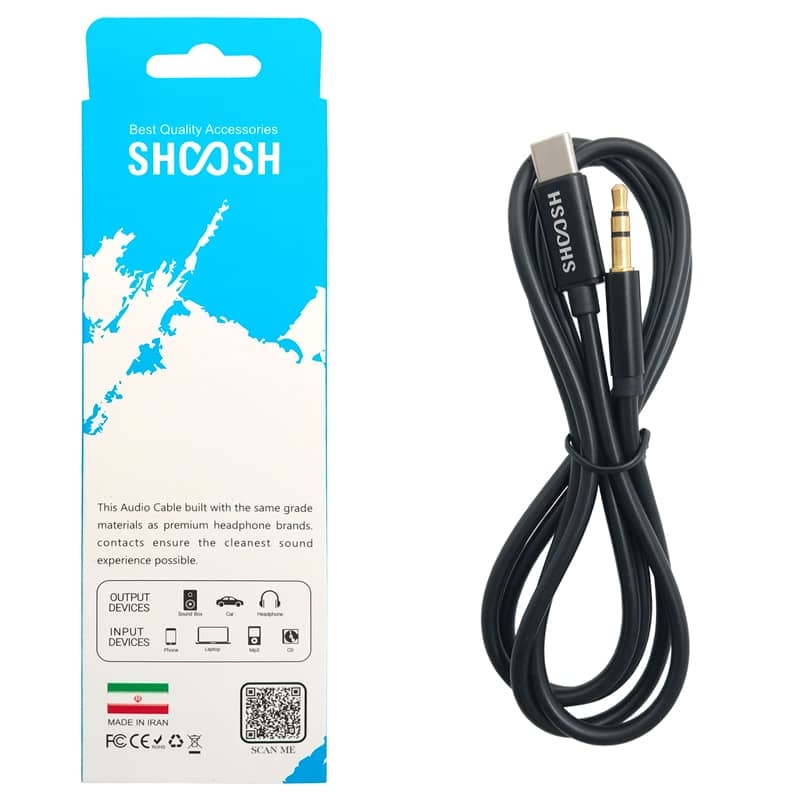  کابل صدا تایپ سی شوش SHOOSH SH-A14 110CM 