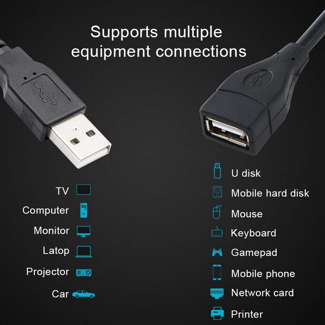  کابل افزایش طول USB 2.0 طول 1.5 متر ایکس پی پروداکت 