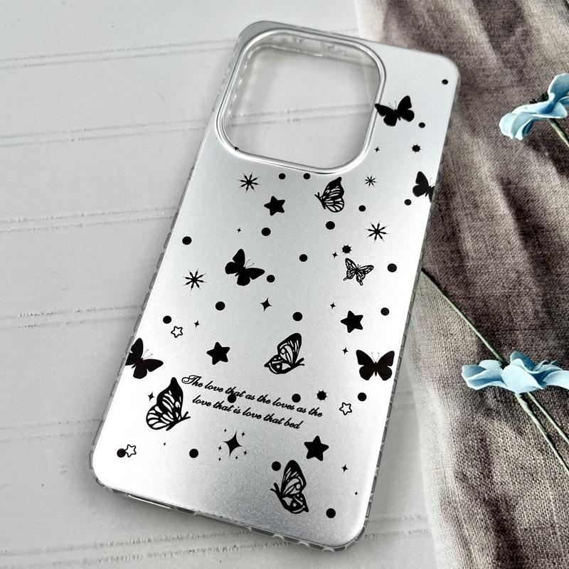  قاب گوشی Redmi Note 14 4G شیائومی Midnight Case ایربگ دار Silver ضد ضربه طرح فانتزی Floral Dream 