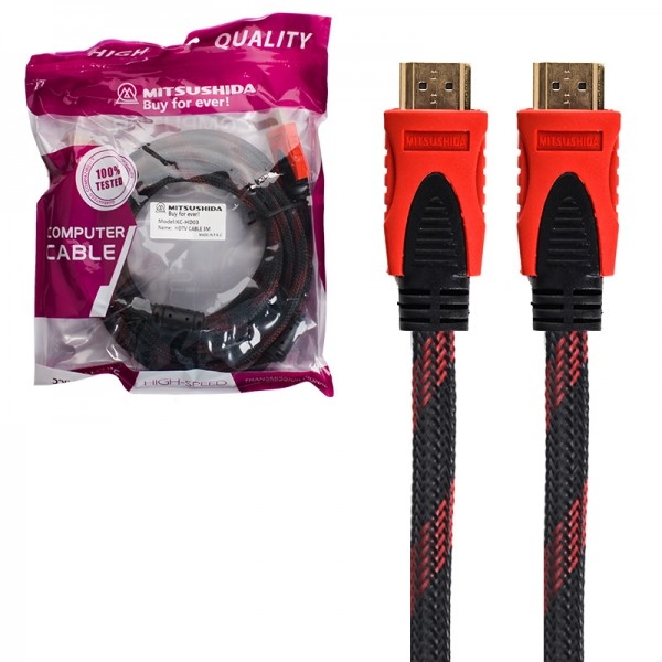  کابل HDMI میتسوشیدا (MITSUSHIDA) طول 3 متر مدل KC-HD03 