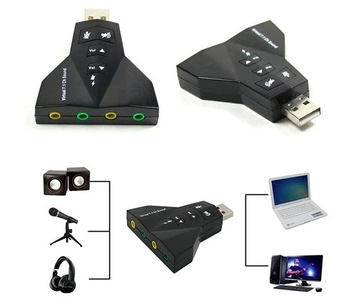  کارت صدا USB مدل 3D 